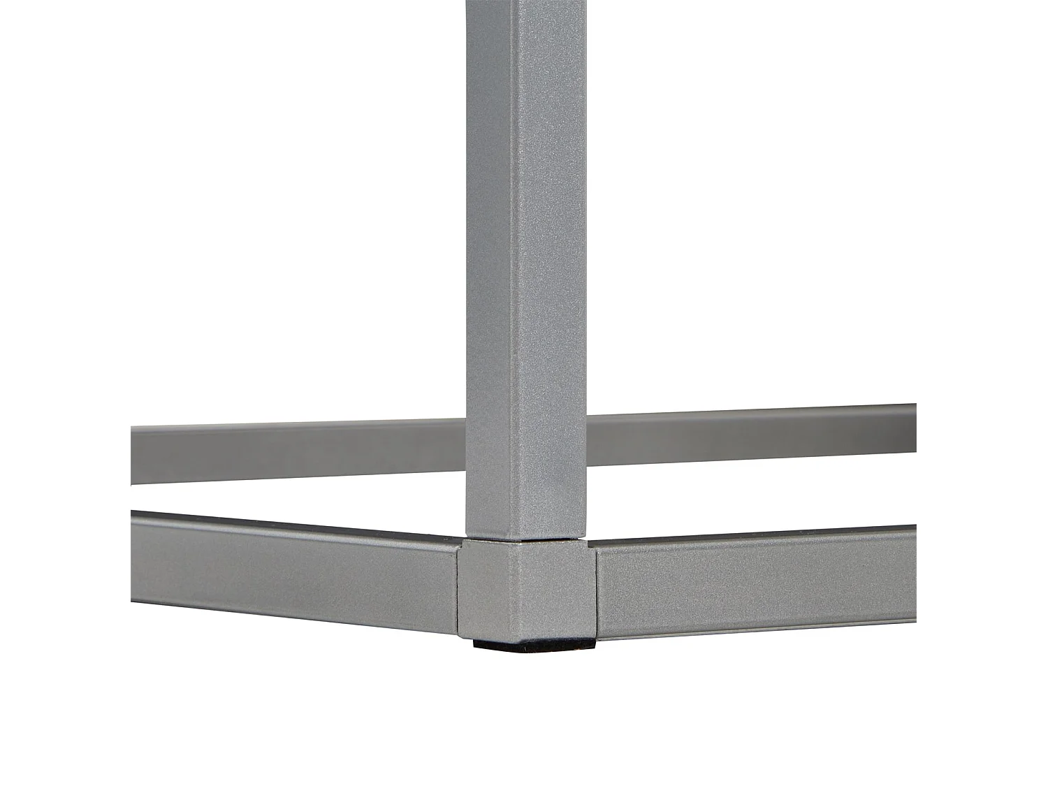 Table basse HADES, table de salon table d'appoint carrée design vintage, plateau en mélaminé old style et cadre en métal gris