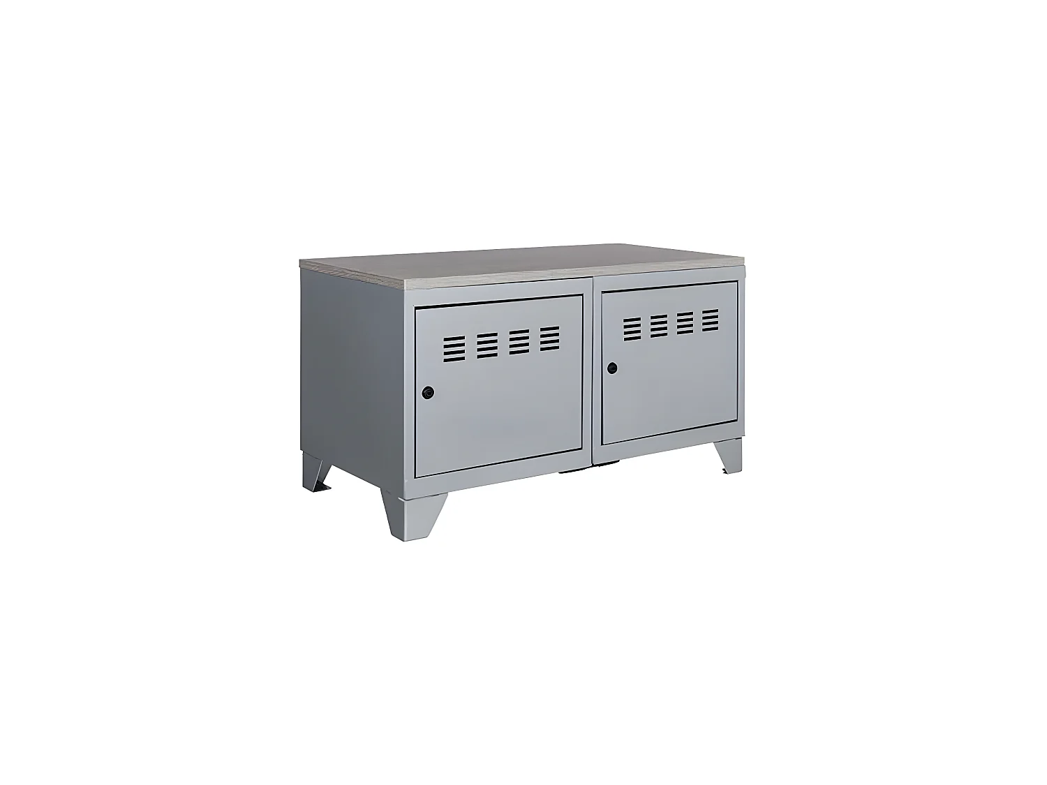 Meuble bas industriel métal Aluminium