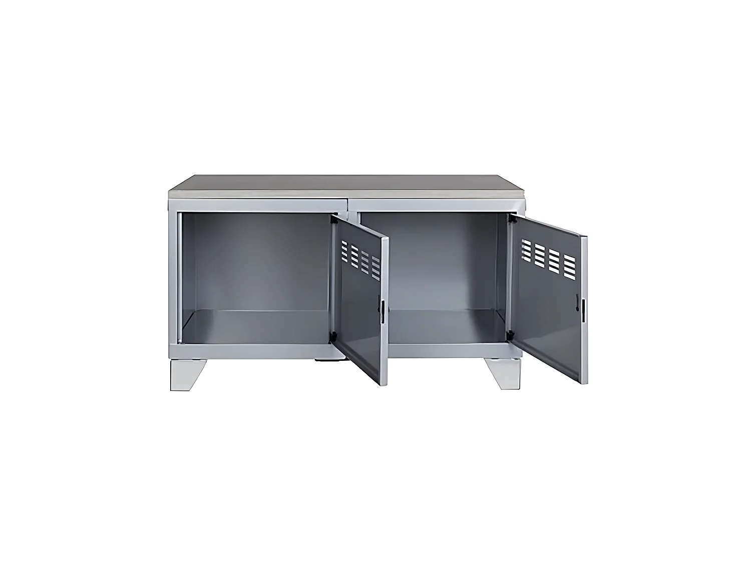 Meuble bas industriel métal Aluminium