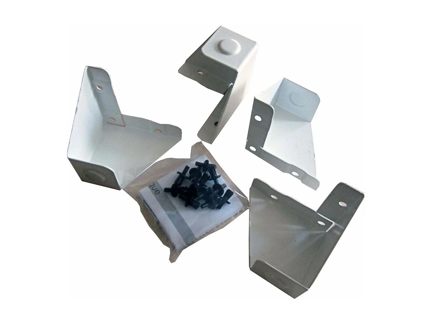 Meuble bas industriel métal Blanc mat