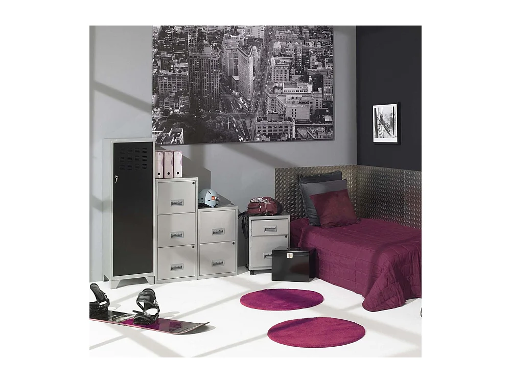 Caisson de rangement en acier 2 tiroirs