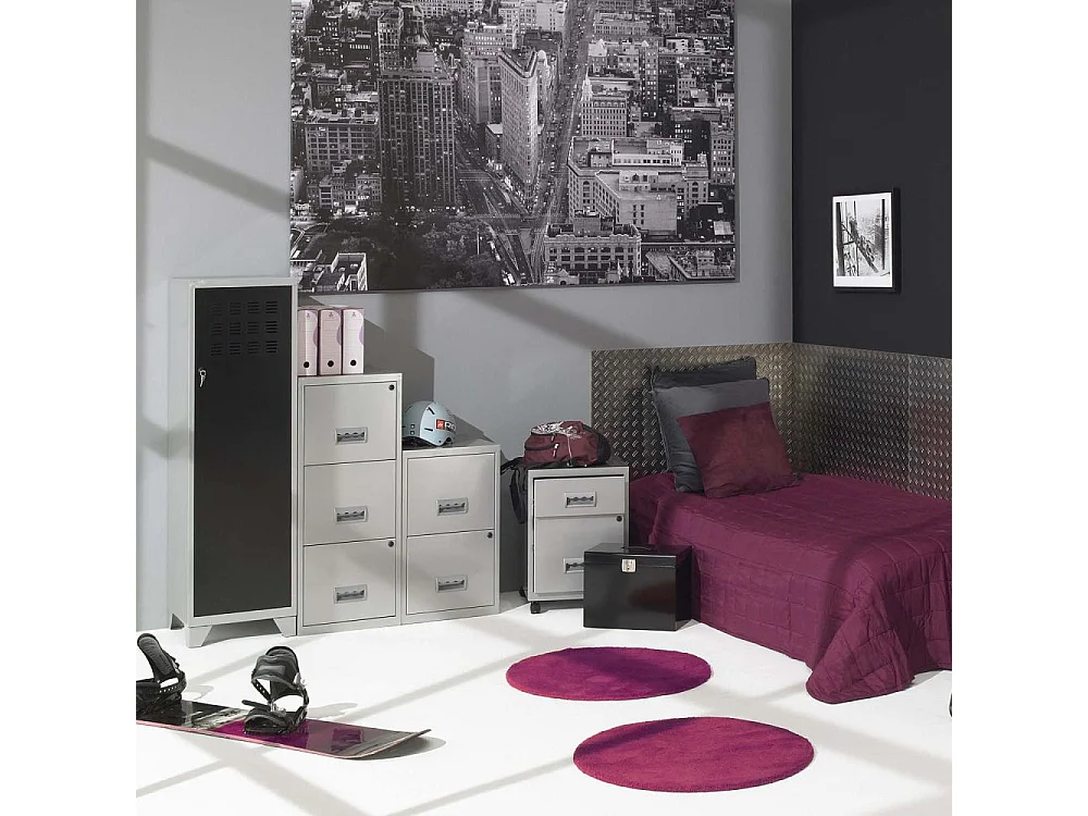 Caisson de rangement en acier 2 tiroirs