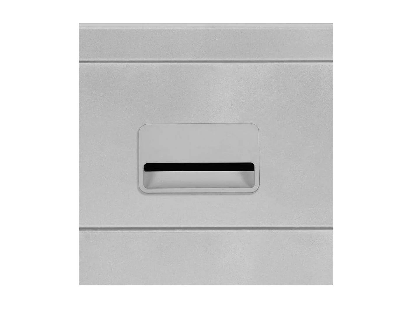 Caisson de rangement 3 tiroirs en acier sur roulettes Gris perle