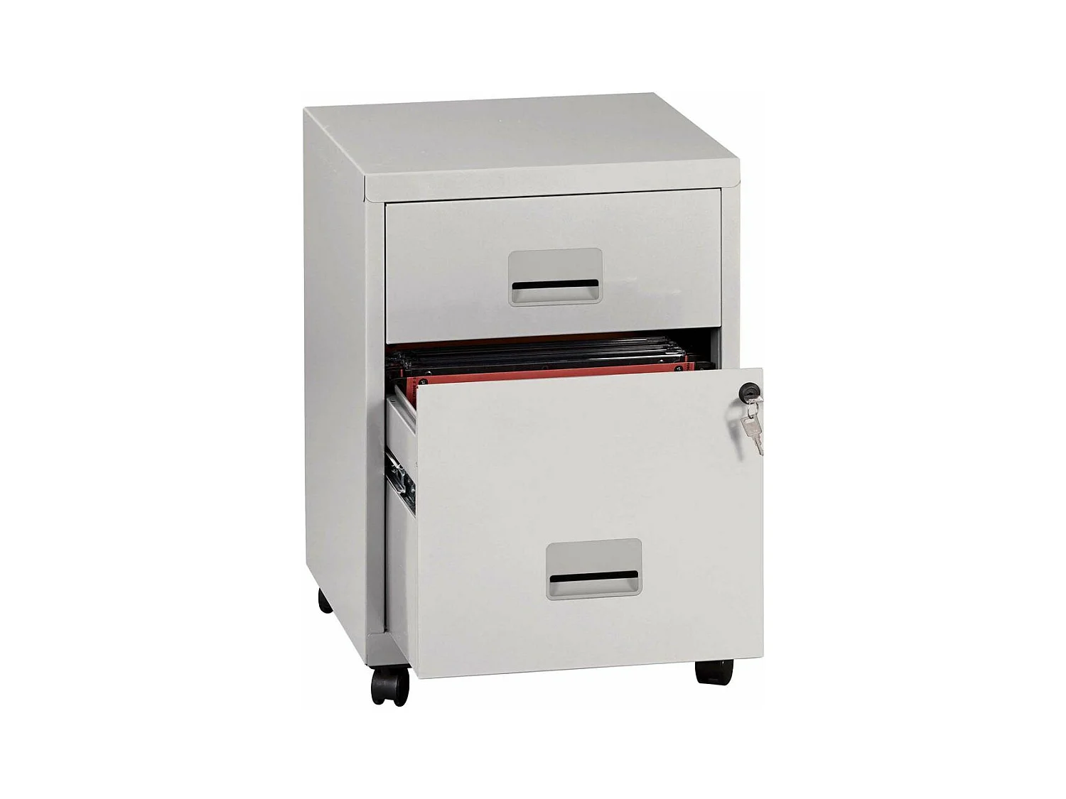 Caisson de rangement en acier 2 tiroirs