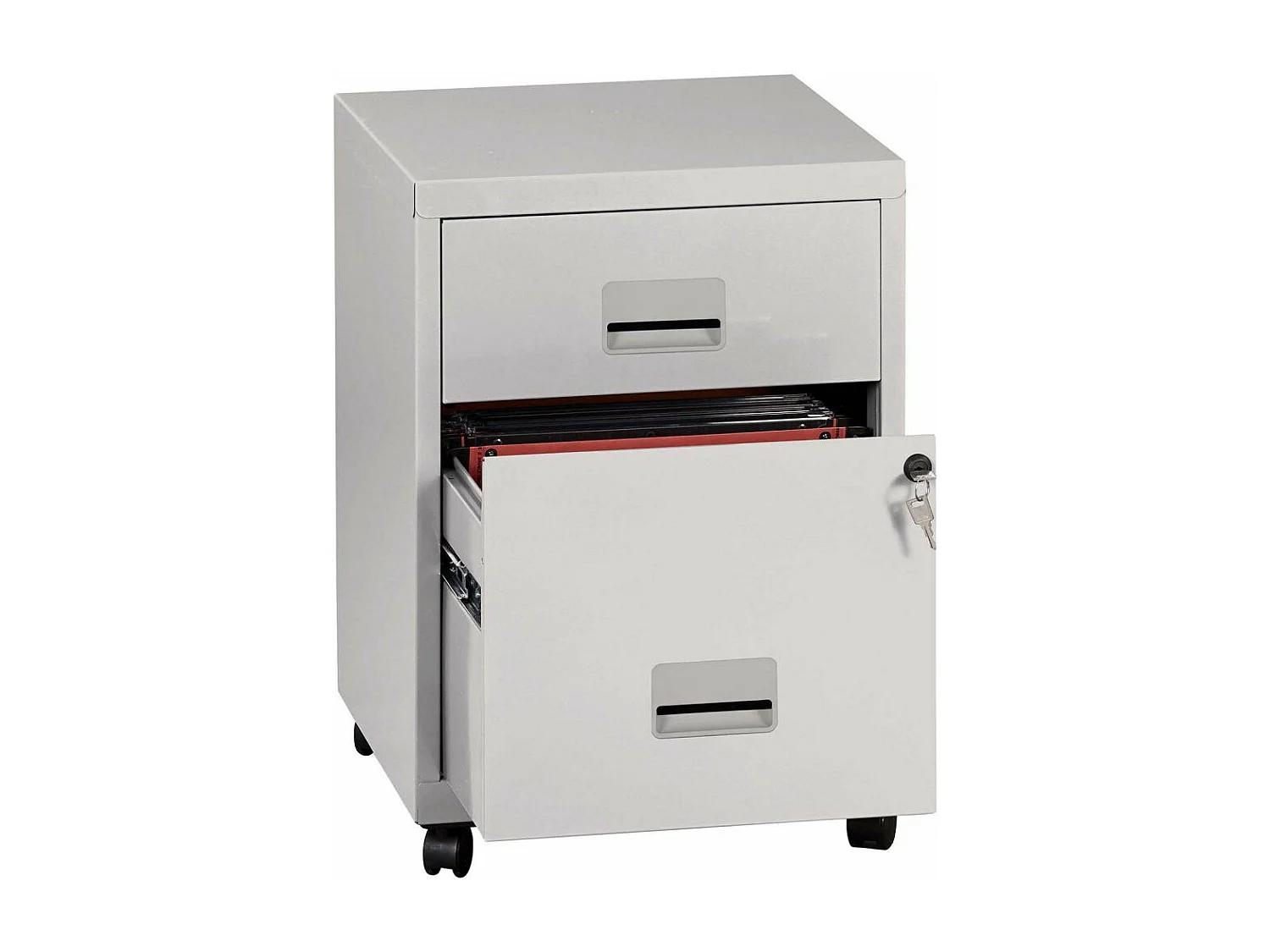 Caisson de rangement en acier 2 tiroirs