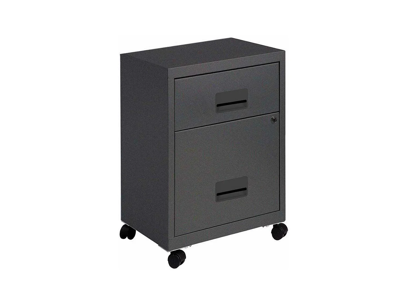 Caisson de rangement en acier 2 tiroirs Anthracite