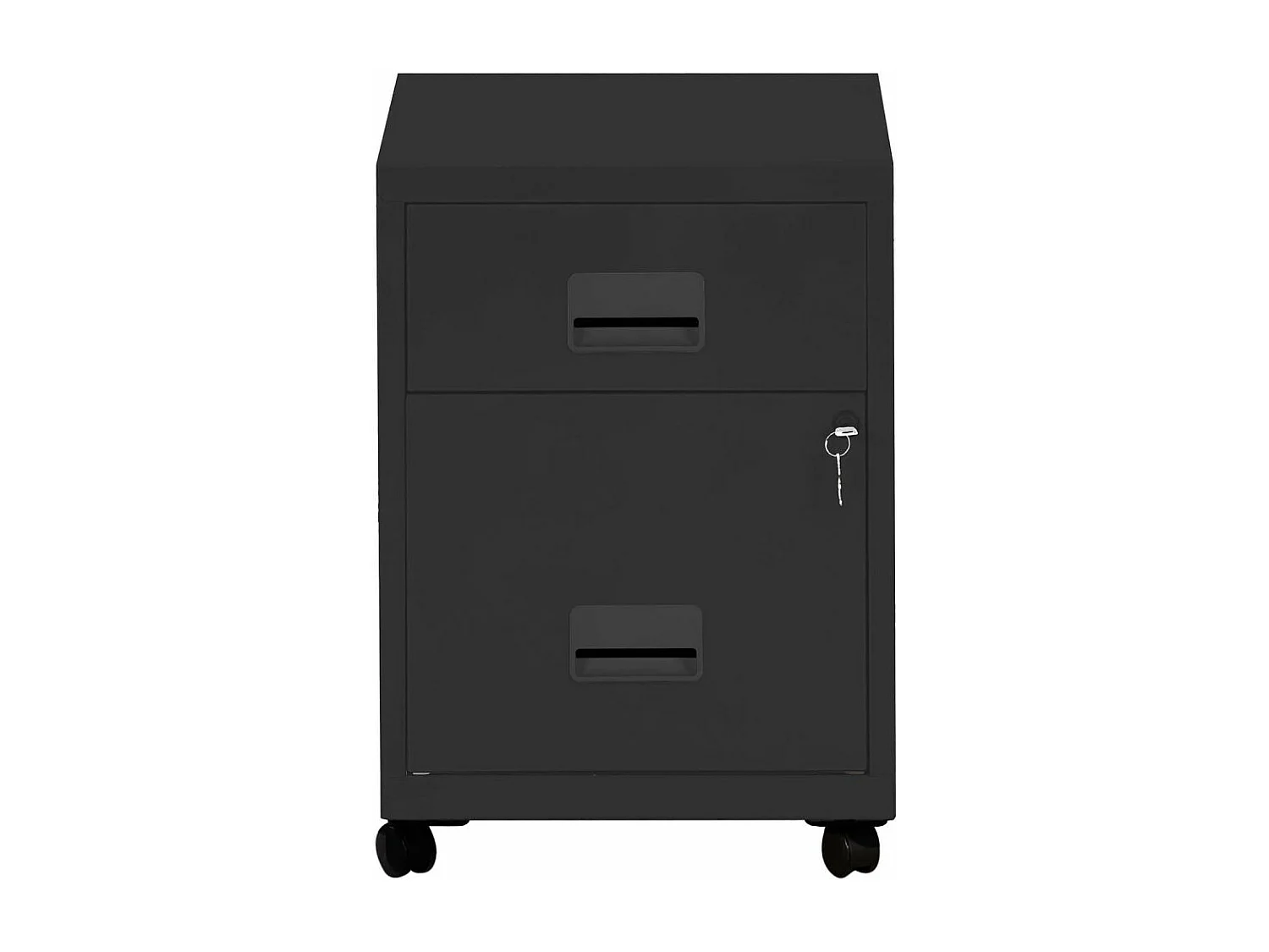 Caisson de rangement en acier 2 tiroirs Anthracite