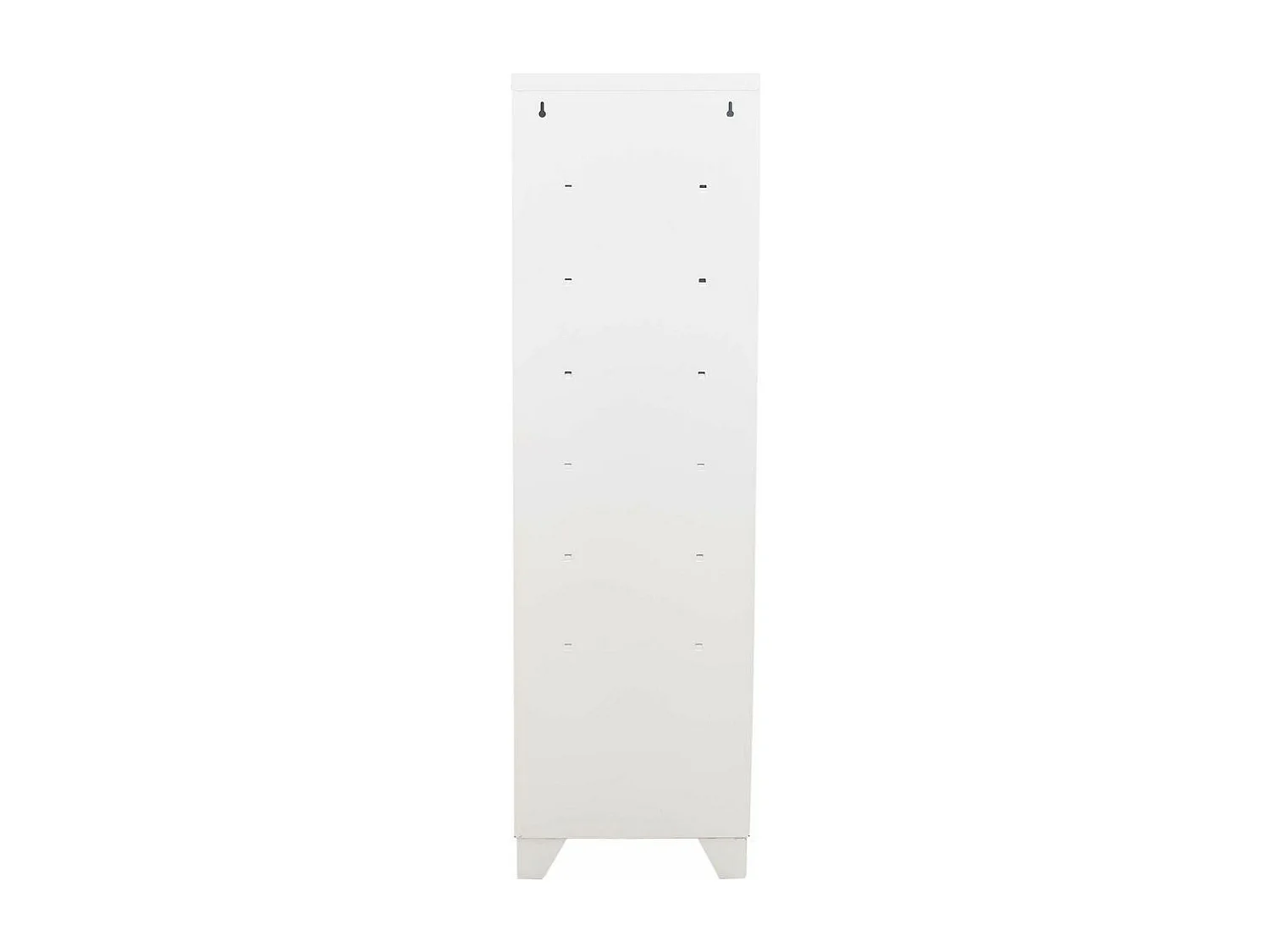 Armoire de rangement métal 1 porte Blanc mat