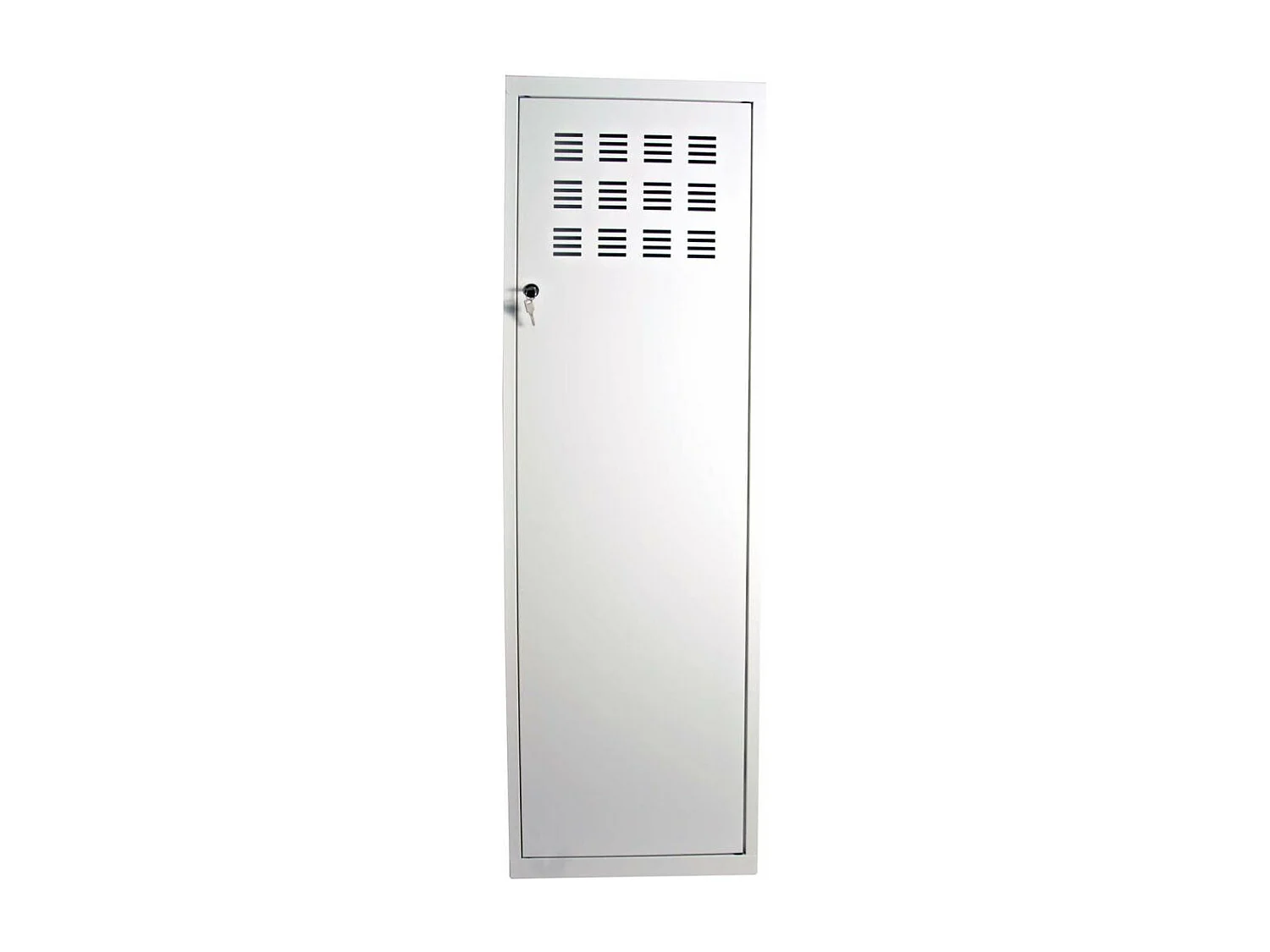 Armoire de rangement métal 1 porte Blanc mat