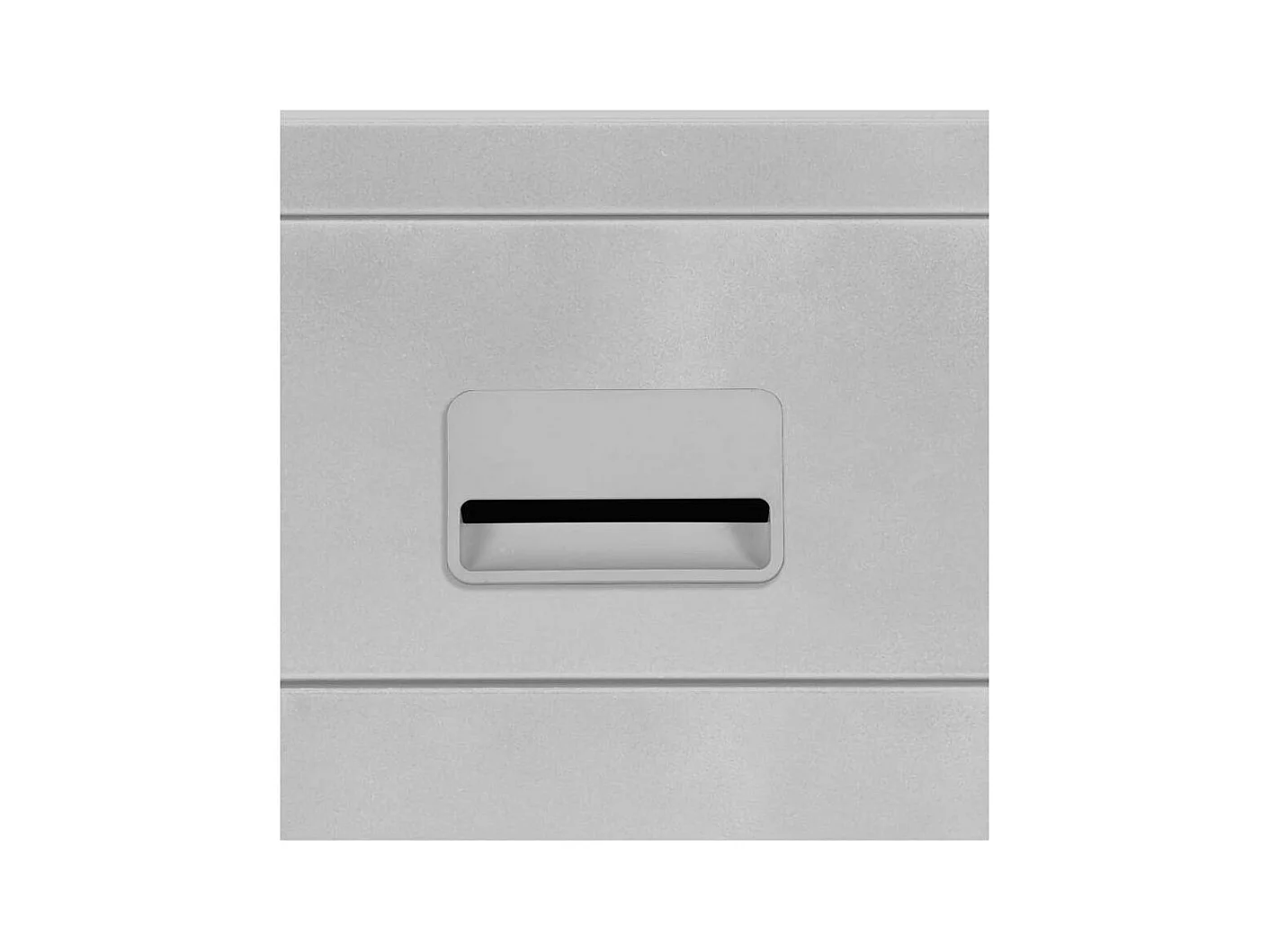 Caisson de rangement en acier 2 tiroirs Blanc mat