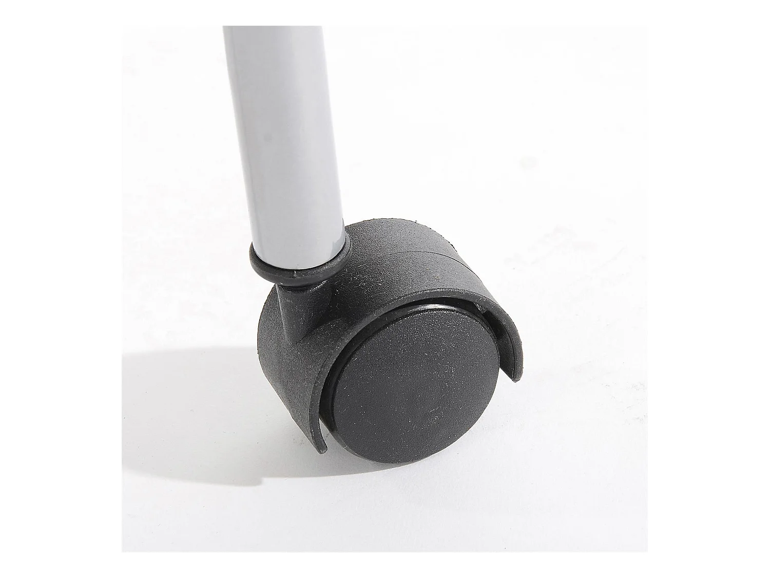 Portant à vêtements TIGER penderie simple sur roulettes vestiaire mobile 1 barre de hauteur réglable, en métal chromé et aluminium