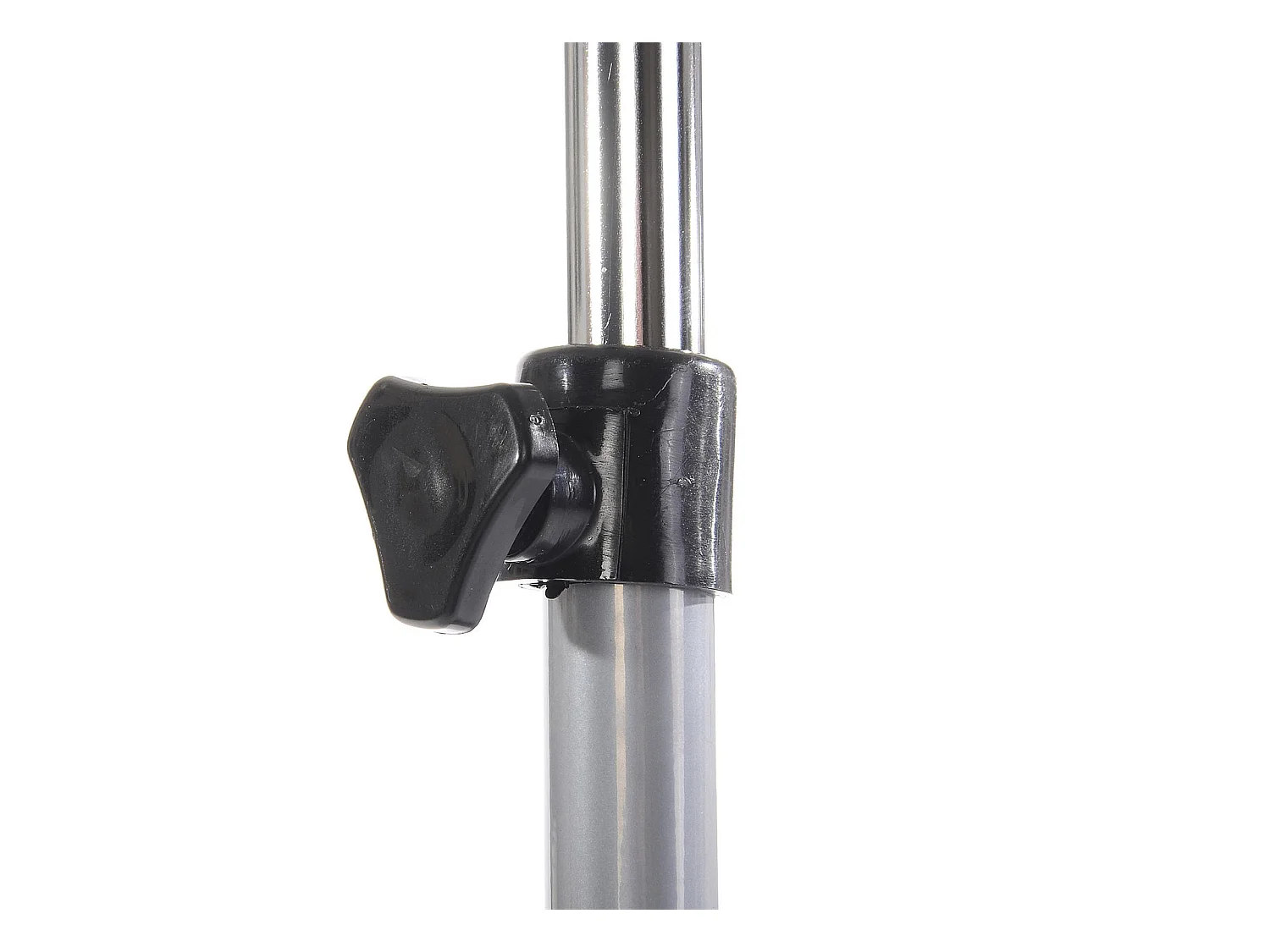 Portant à vêtements TIGER penderie simple sur roulettes vestiaire mobile 1 barre de hauteur réglable, en métal chromé et aluminium