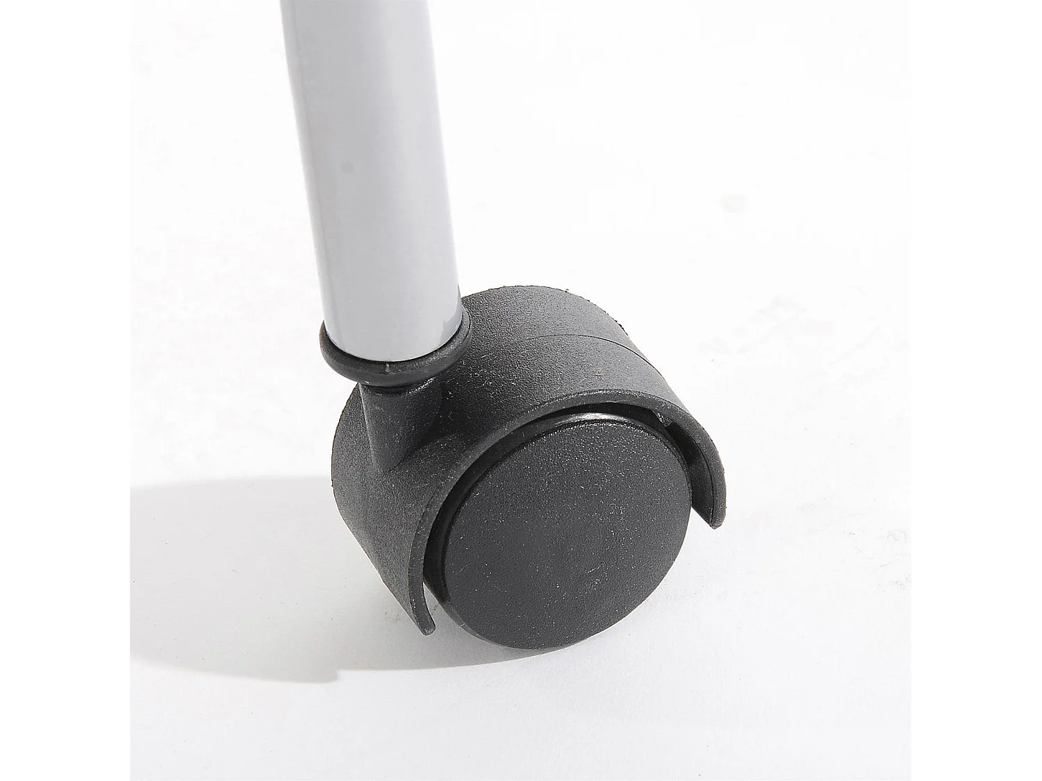 Portant à vêtements TIGER penderie simple sur roulettes vestiaire mobile 1 barre de hauteur réglable, en métal chromé et aluminium