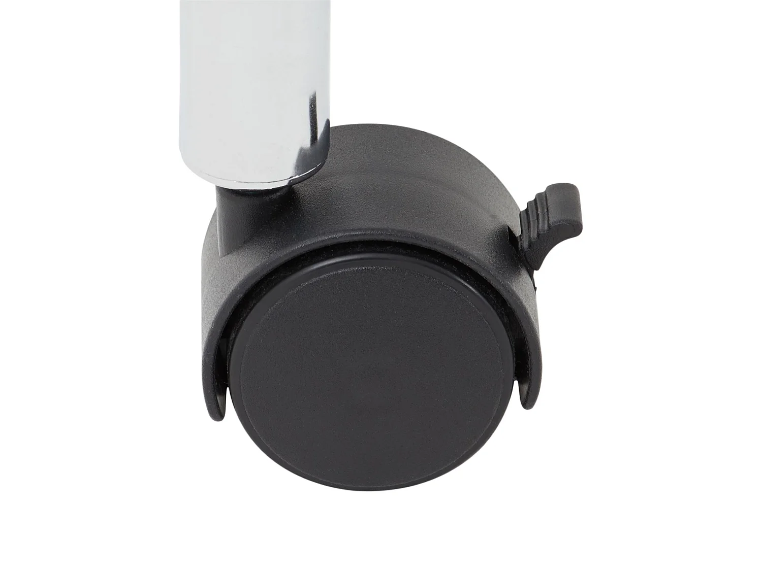 Portant à vêtements BRINDISI penderie simple sur roulettes vestiaire mobile avec 1 barre et 3 tablettes, en métal chromé