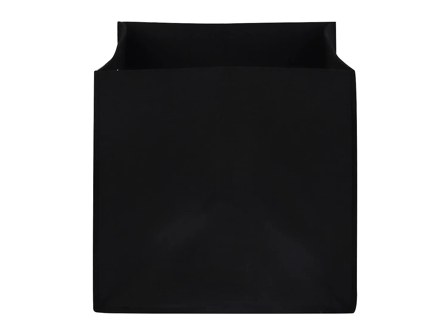 Lot de 2 boites de rangement en feutrine noir FELT, cube de rangement pliable, ouvert dim 32 x 32 x 32 cm, design moderne