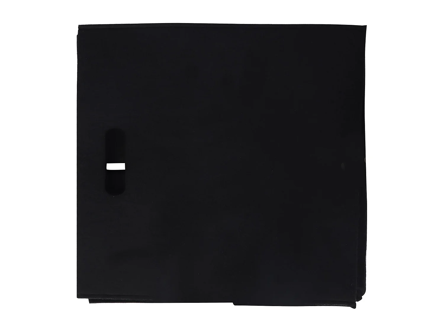 Lot de 2 boites de rangement en feutrine noir FELT, cube de rangement pliable, ouvert dim 32 x 32 x 32 cm, design moderne