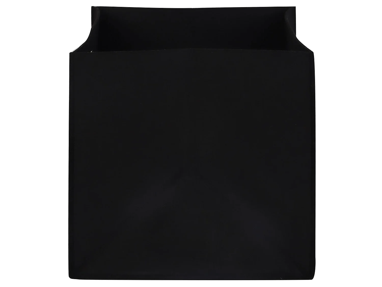 Lot de 2 boites de rangement en feutrine noir FELT, cube de rangement pliable, ouvert dim 32 x 32 x 32 cm, design moderne