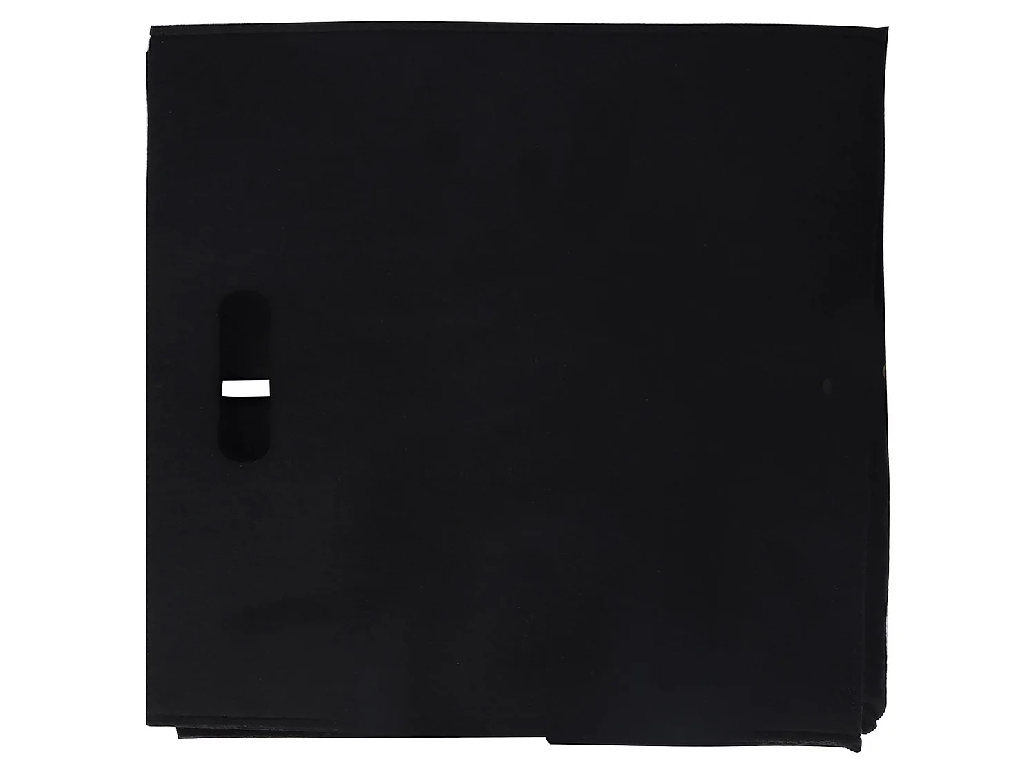 Lot de 2 boites de rangement en feutrine noir FELT, cube de rangement pliable, ouvert dim 32 x 32 x 32 cm, design moderne