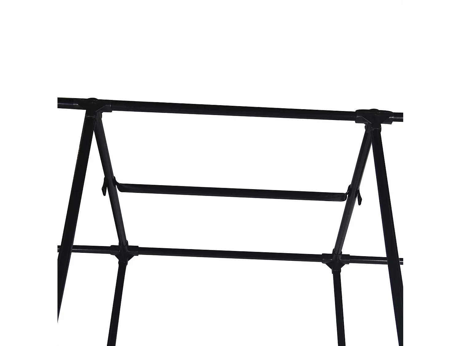 Garde-robe ADAM en tissu gris, avec 2 tringles à vêtements et 3 étagères