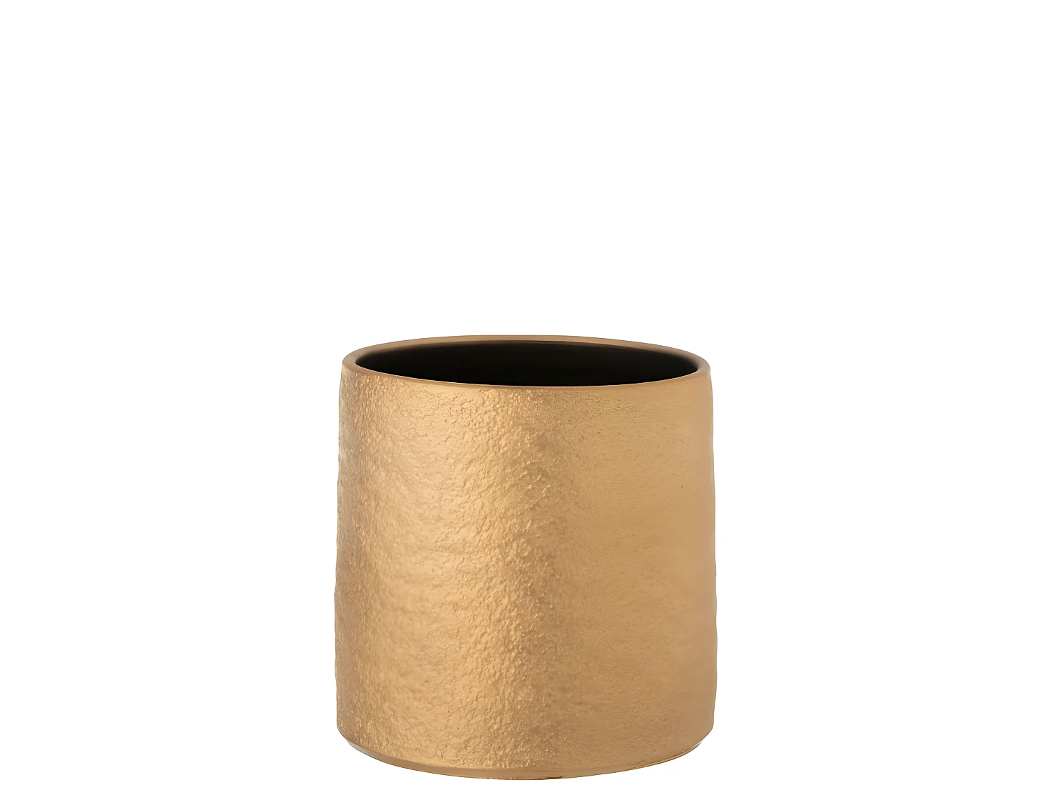 Cache-pot en céramique doré 24x24x25 cm