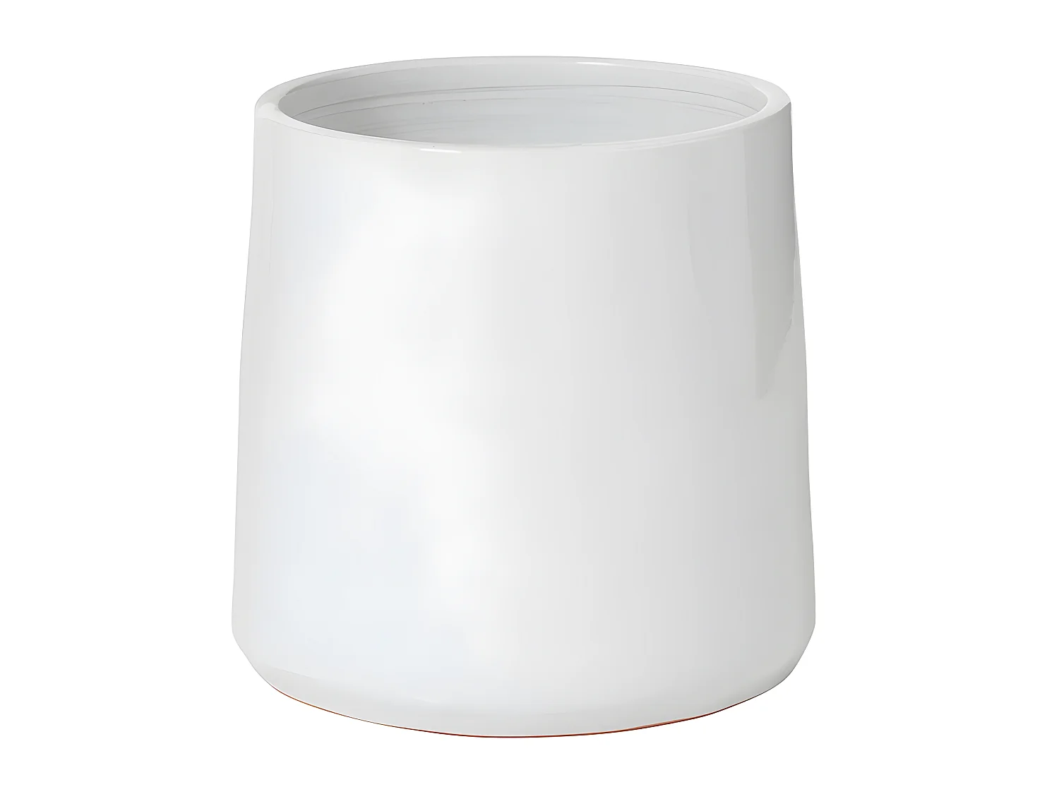 Cache-pot en céramique blanc 26x26x25 cm