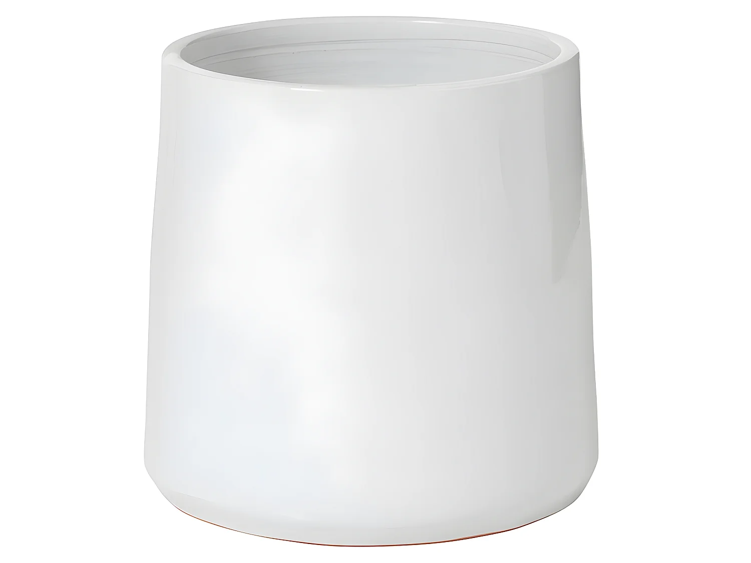 Cache-pot en céramique blanc 26x26x25 cm