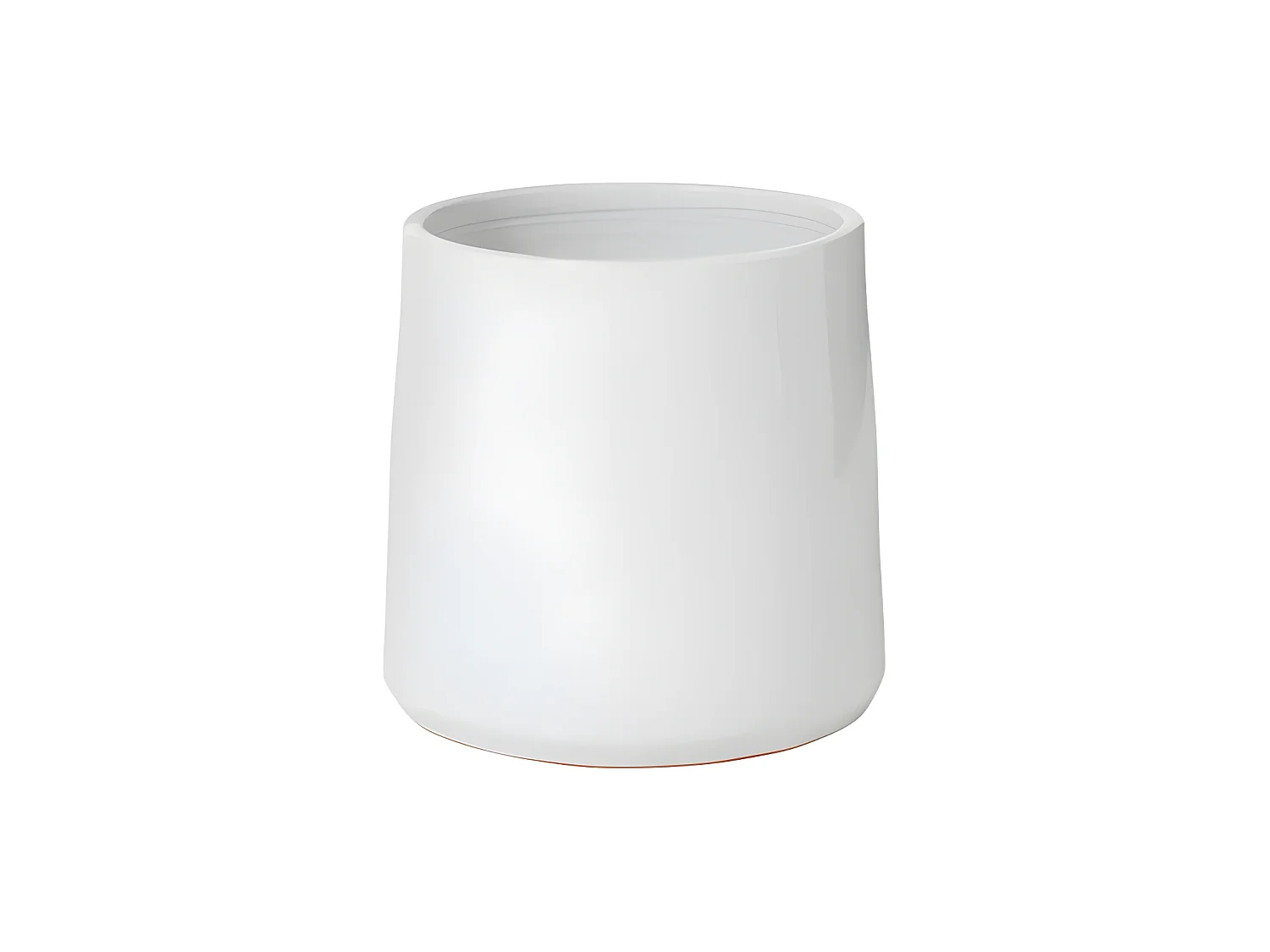 Cache-pot en céramique blanc 26x26x25 cm