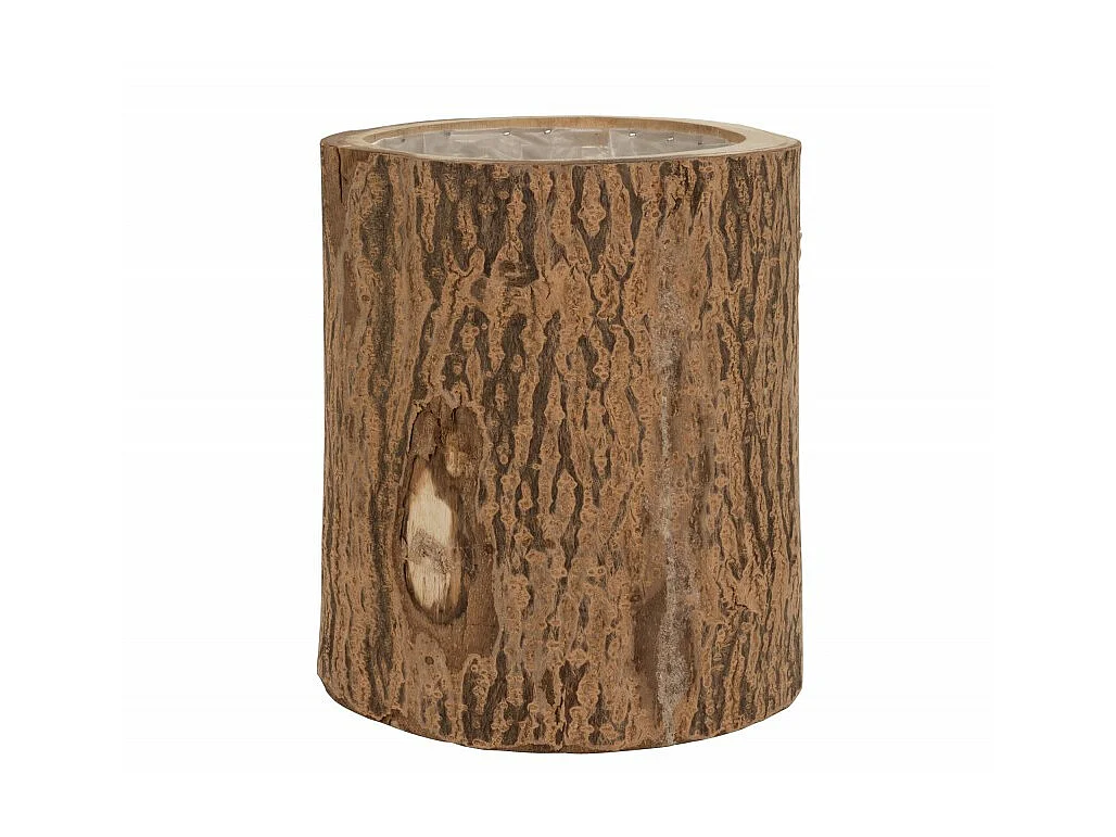 Maceta abedul madera paulonia natural Alt. 32 cm