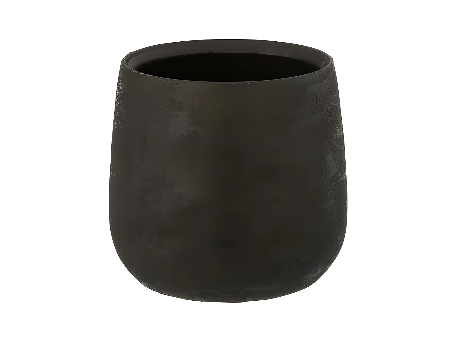 Cache-pot en céramique noir 23x23x22 cm