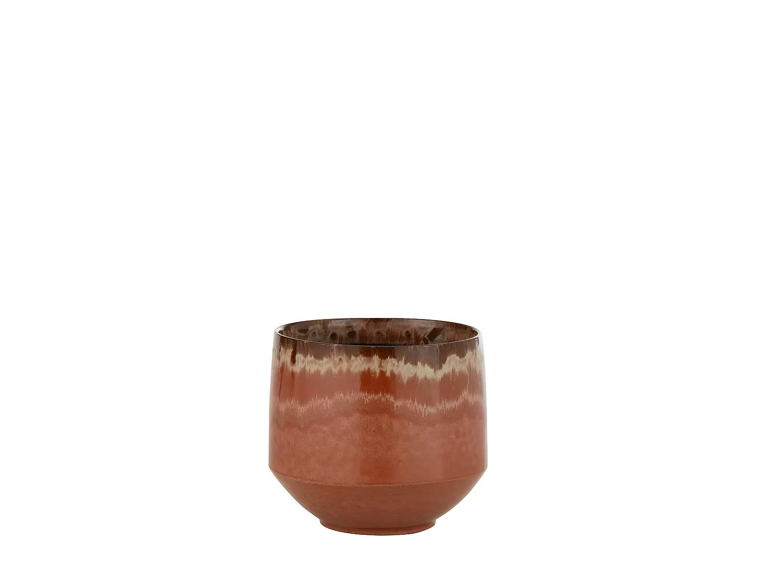 Cache-Pot en Céramique "Aline" 24cm Rouge