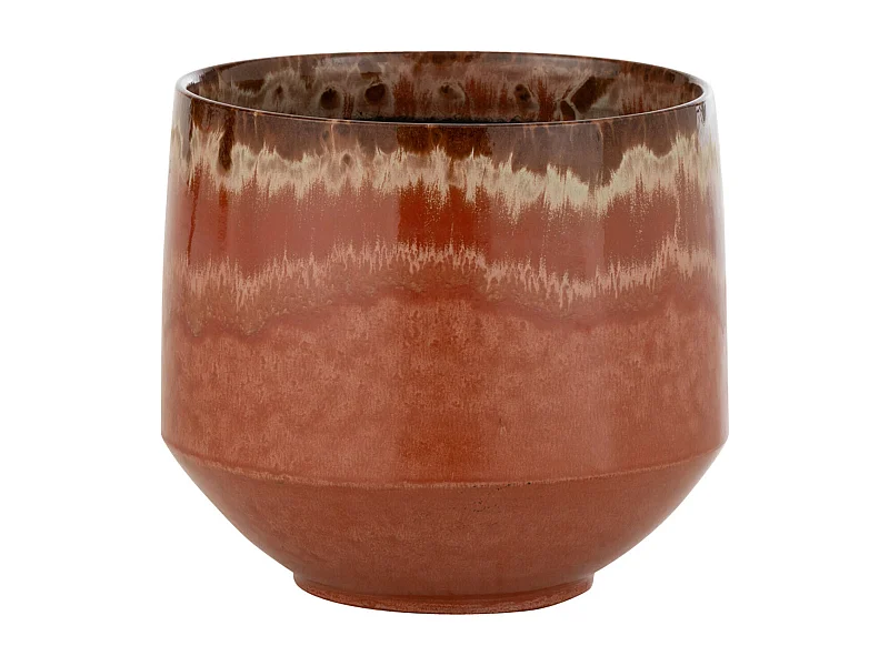 Cache-Pot en Céramique "Aline" 24cm Rouge