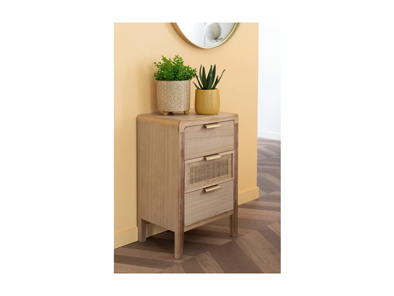 Cache-Pot Déco en Céramique "Minada" 16cm Ocre