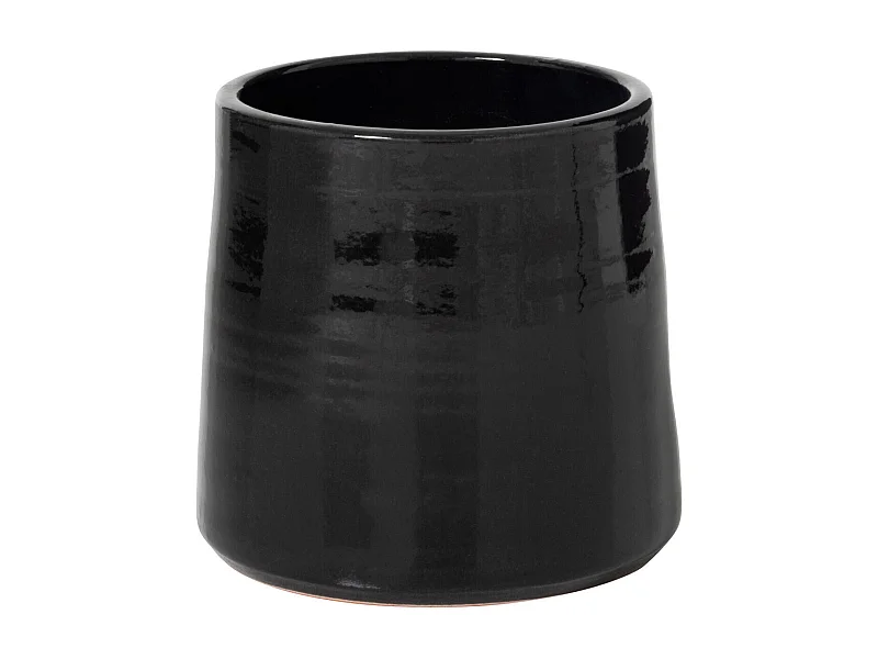 Cache Pot en Céramique "Tolga" 24cm Noir