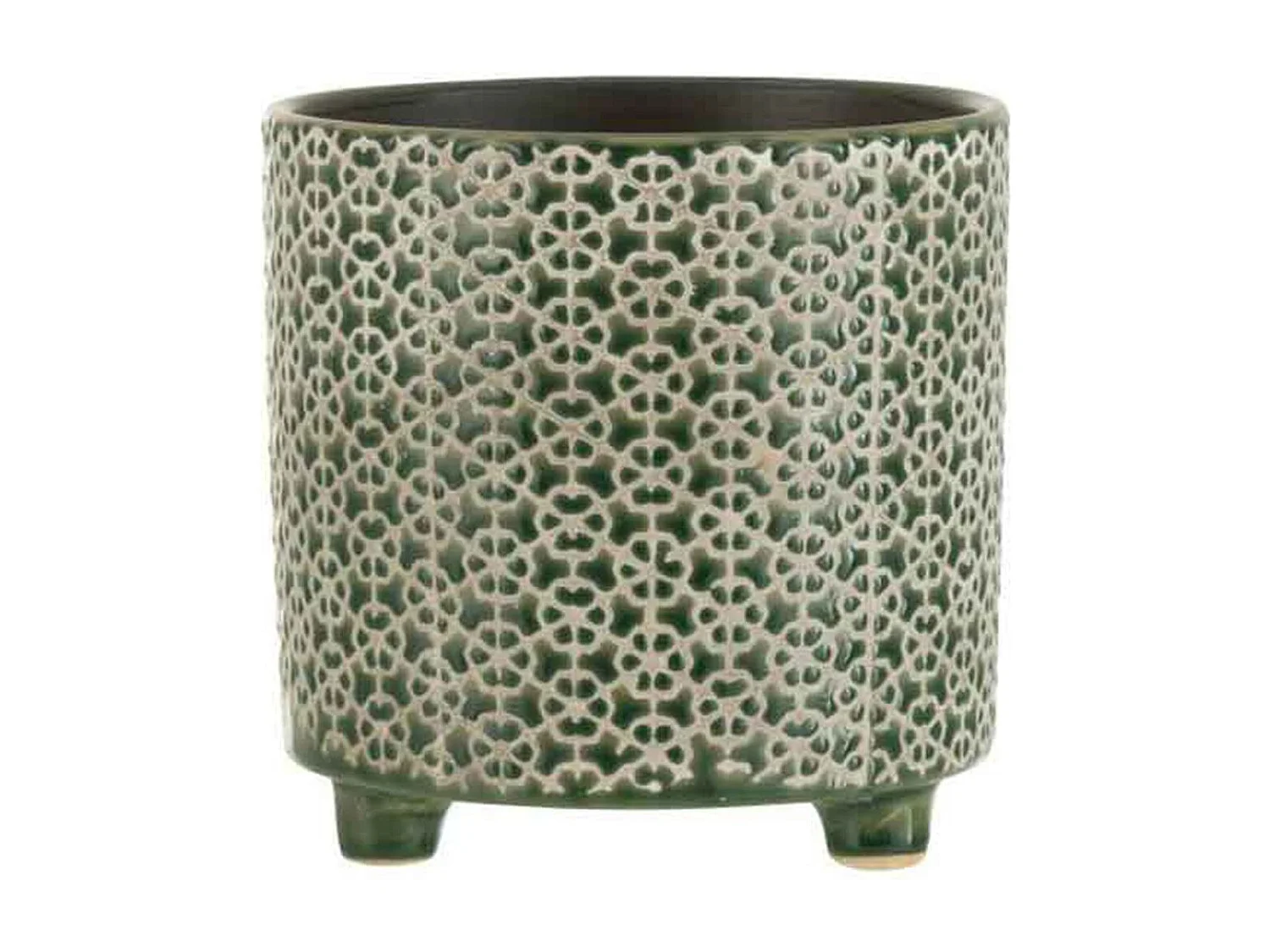 Cache-Pot Déco en Céramique "Minada" 16cm Vert