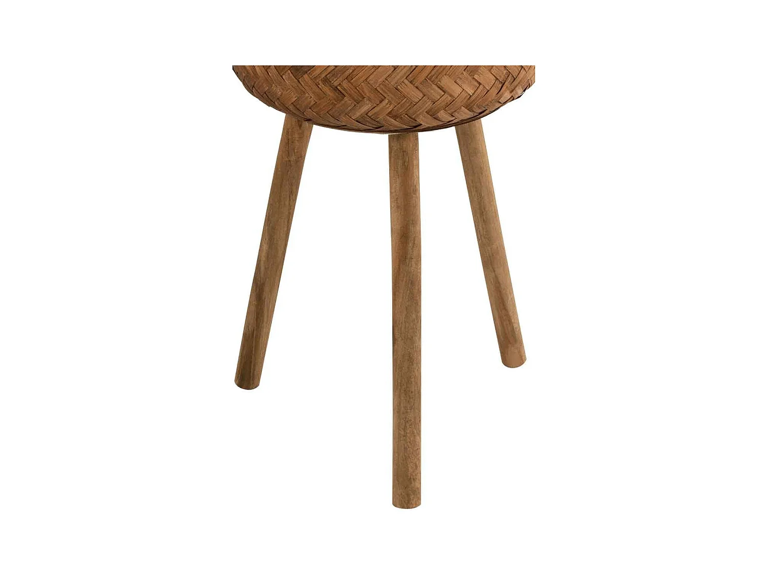 Lot de 3 Cache-Pots sur Pied "Trépied" 75cm Naturel