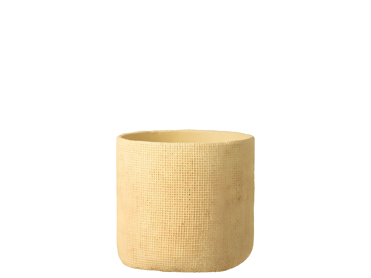 Cache-Pot Déco en Ciment "Sunny" 26cm Beige