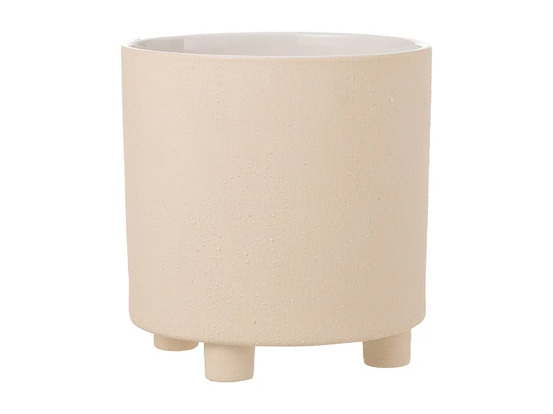 Cache-Pot Déco en Céramique "Sable" 27cm Beige