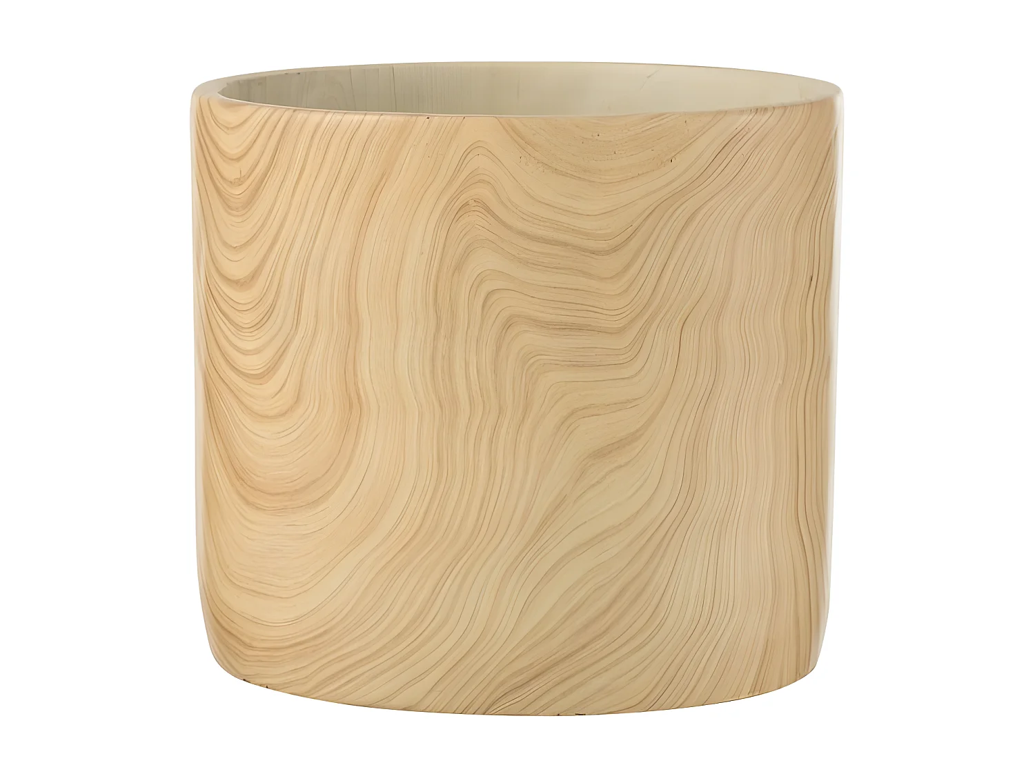 Macetero de cerámica natural de 21.5x21.5x19.5 cm