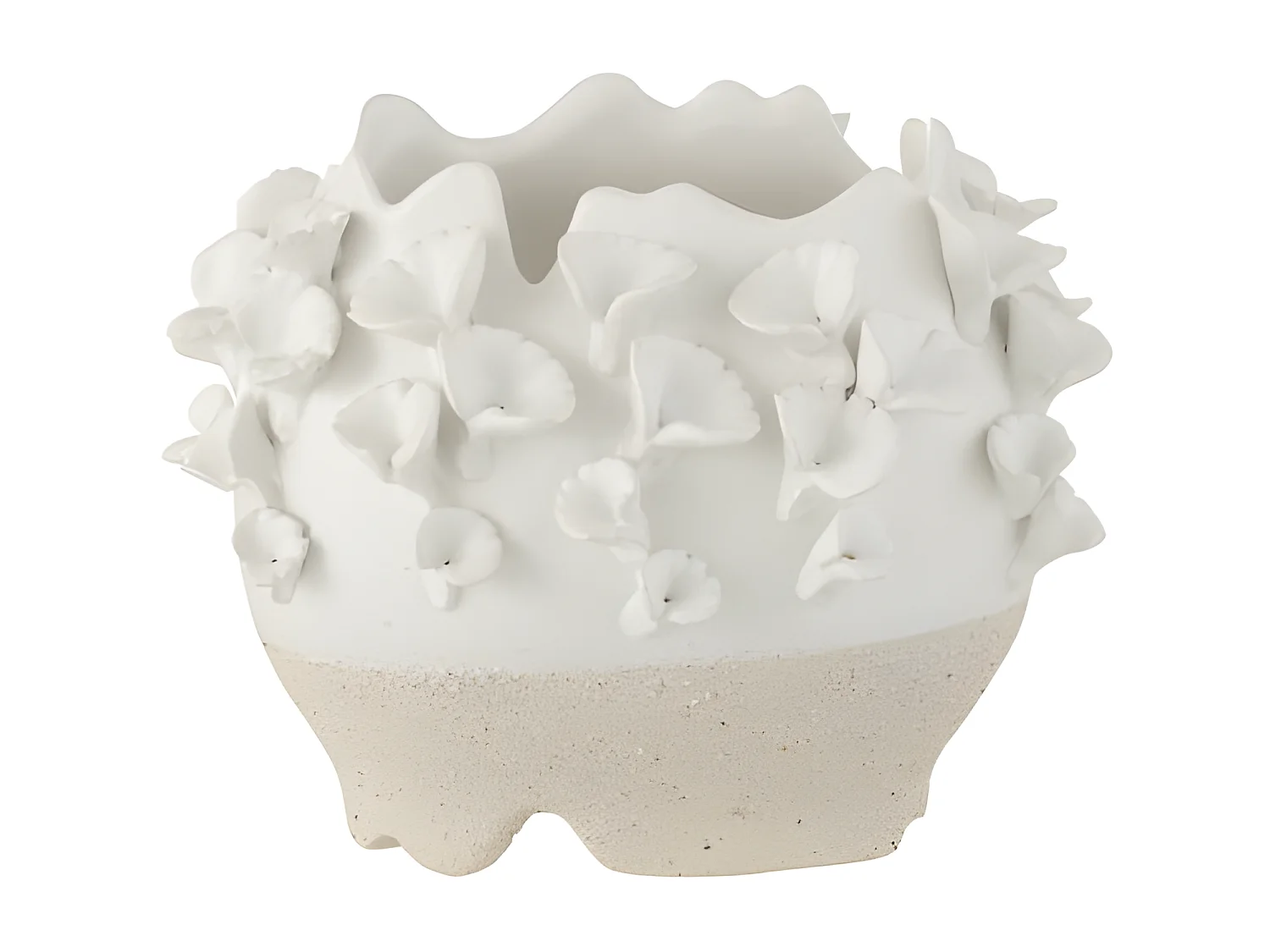 Cache-Pot en Poterie "Anémone" 25cm Naturel