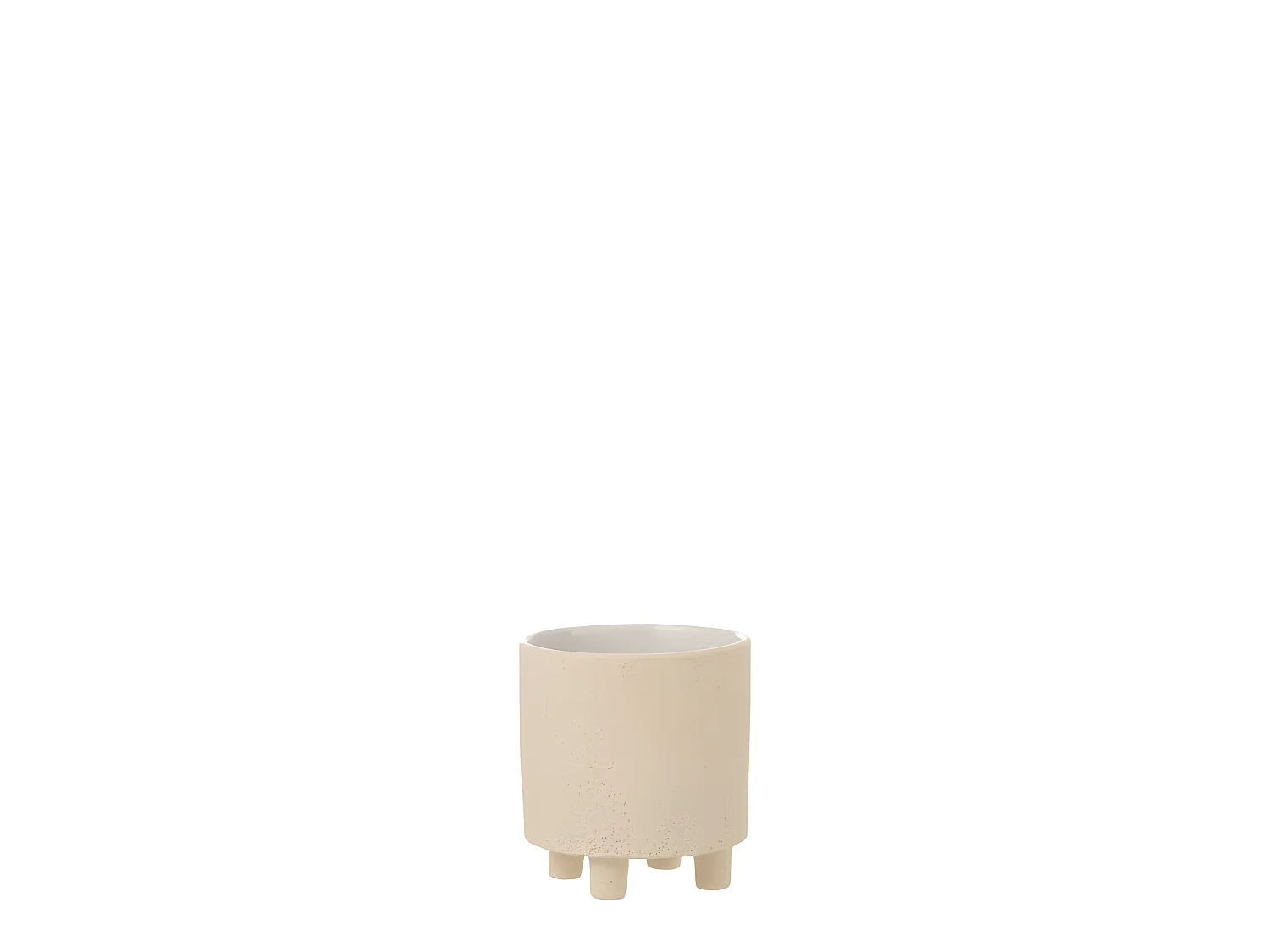 Cache-Pot Déco en Céramique "Sable" 16cm Beige