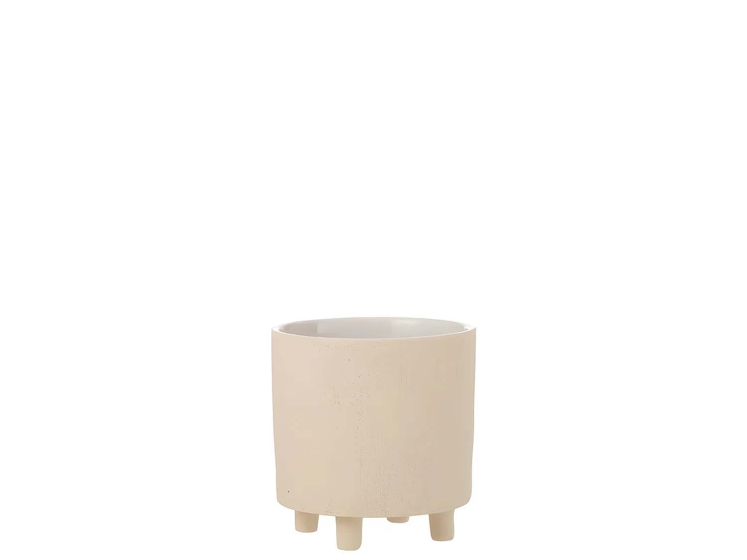 Cache-Pot Déco en Céramique "Sable" 20cm Beige