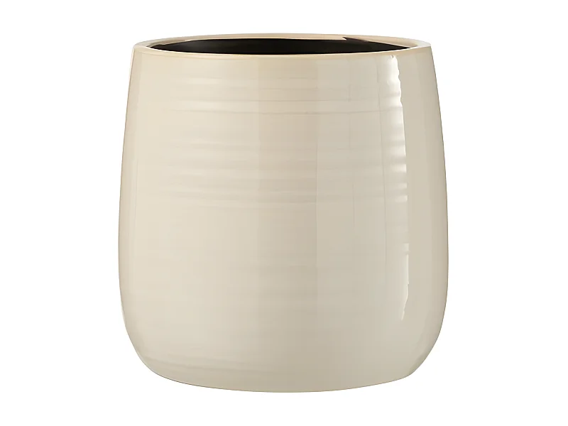 Cache-Pot en Céramique "Uni" 16cm Blanc