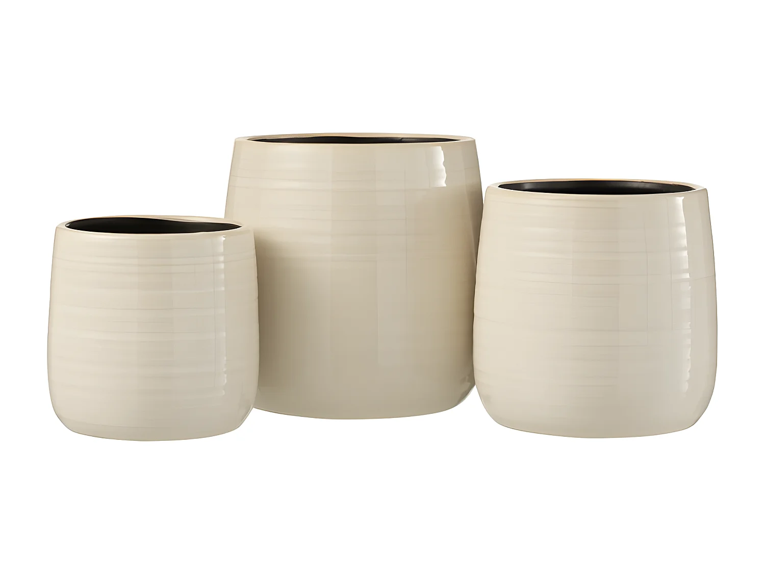 Cache-Pot en Céramique "Uni" 16cm Blanc