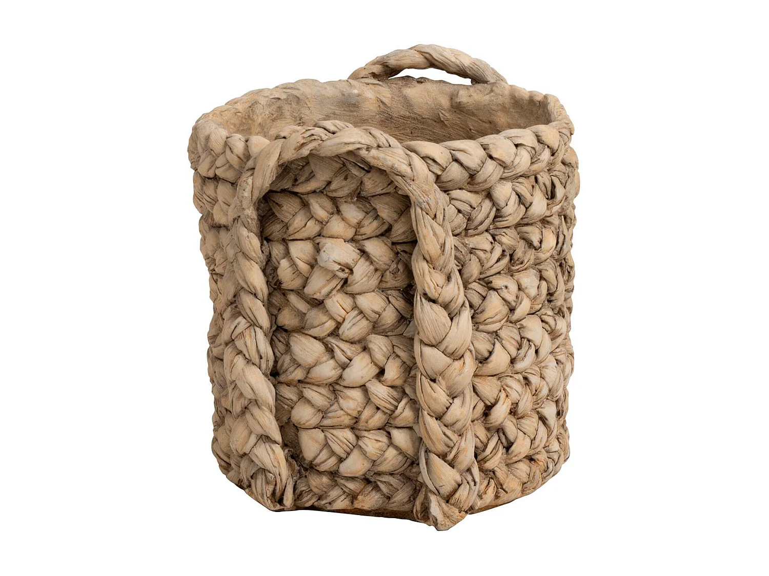 Portavaso in ceramica naturale 22.5x20x21 cm