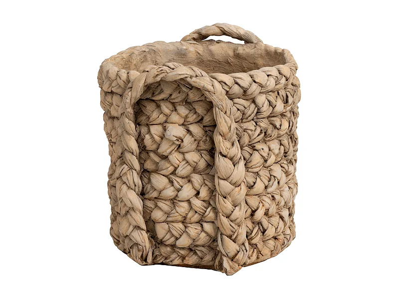 Portavaso in ceramica naturale 22.5x20x21 cm