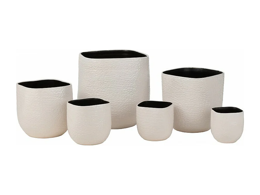 Cache-Pot en Céramique "Audrey" 30cm Blanc