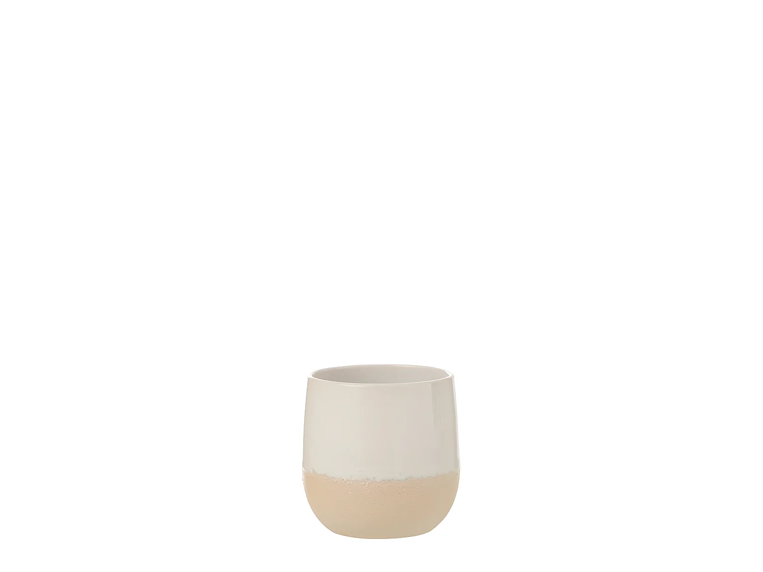 Cache-Pot en Céramique "Maru" 17cm Blanc