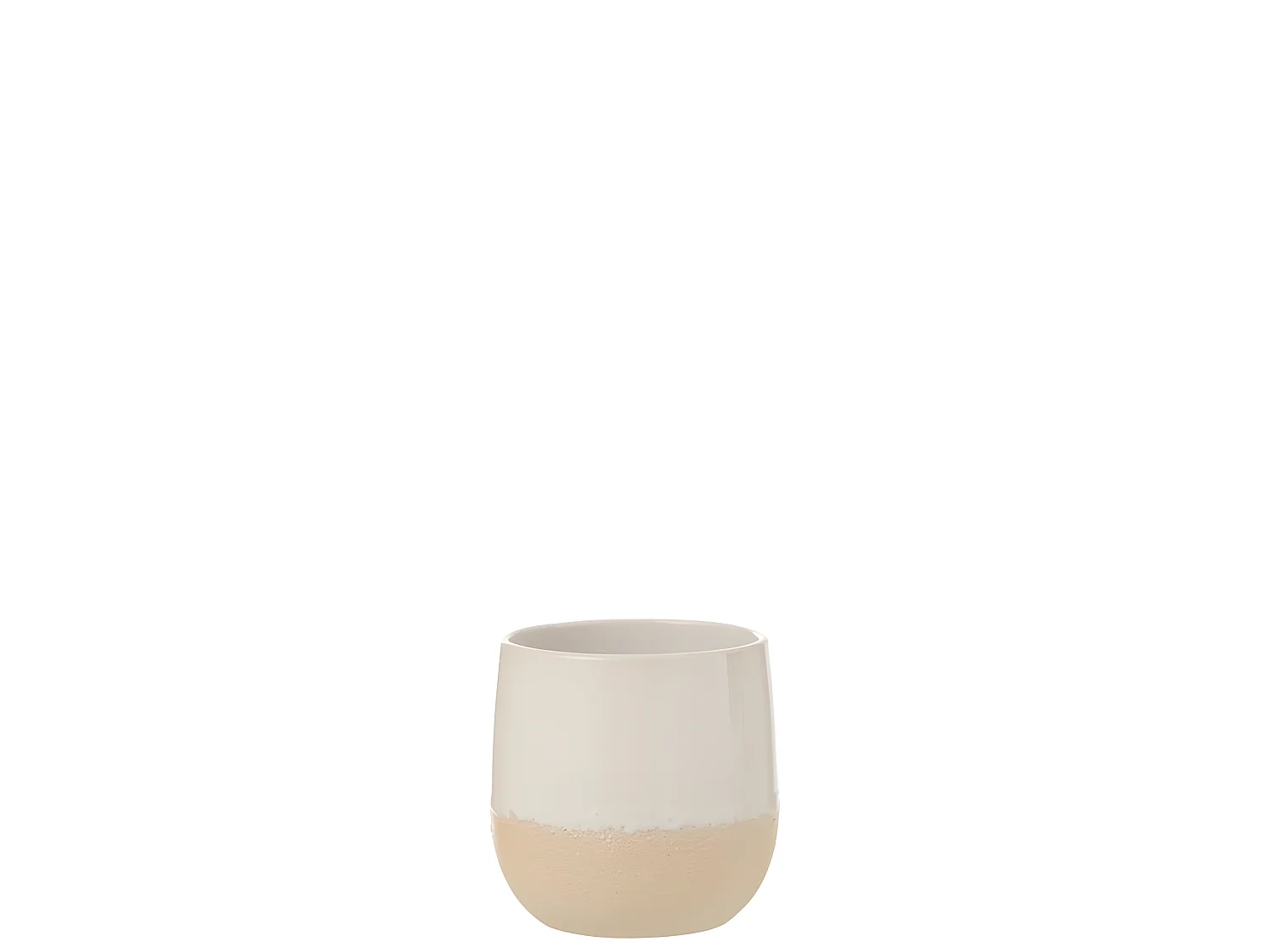 Cache-Pot en Céramique "Maru" 17cm Blanc