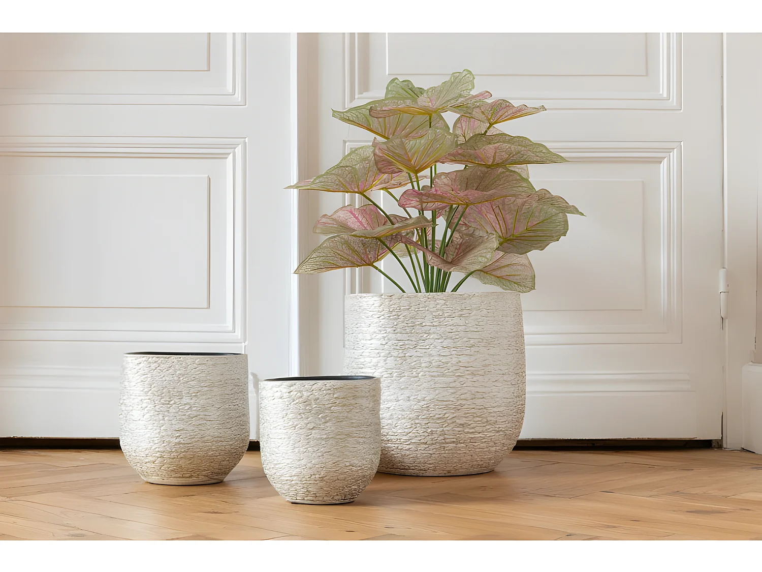 Portavaso in ceramica Champagne 24x20x21cm