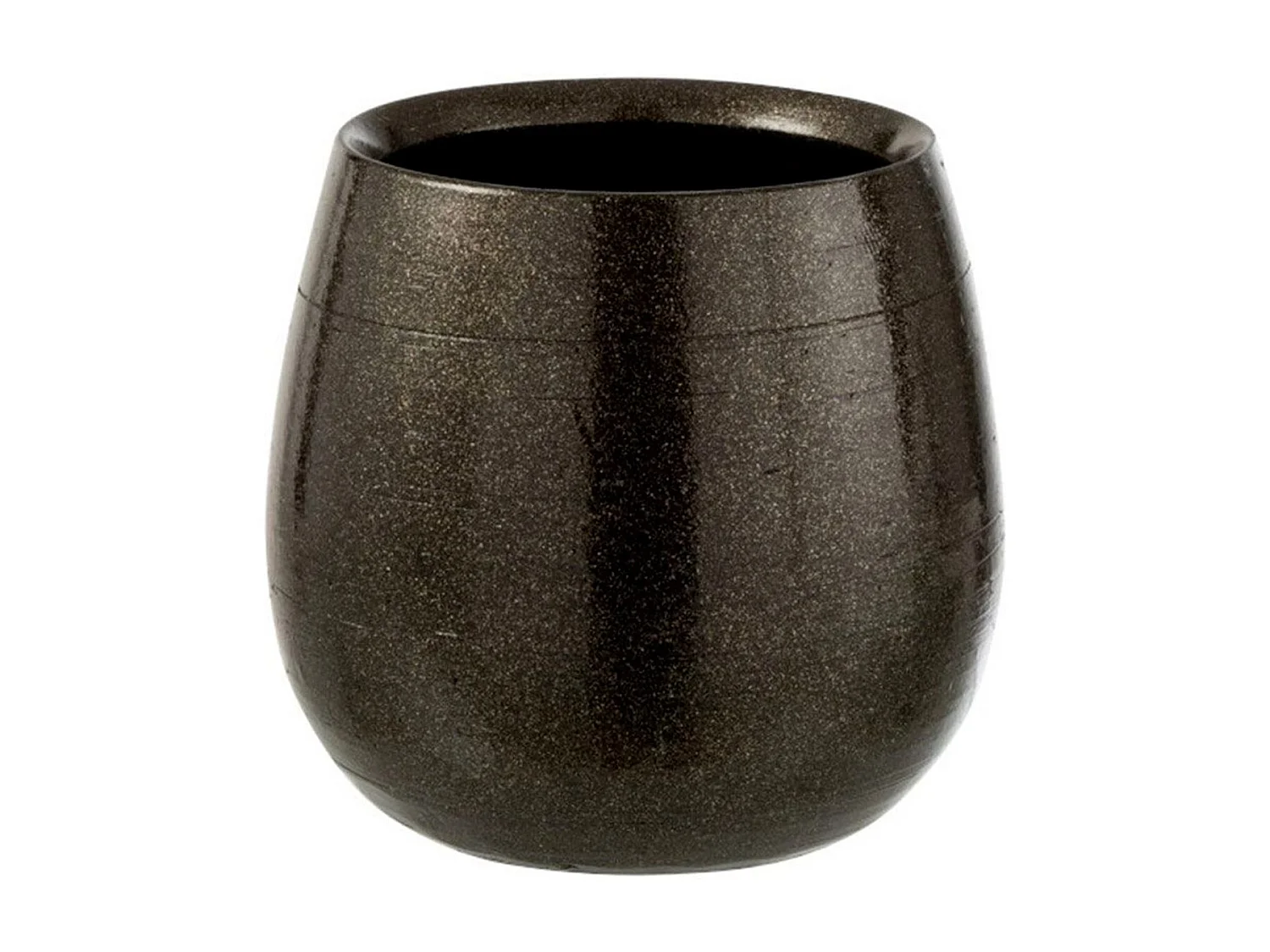 Portavasi in ceramica verde 22x22x23 cm